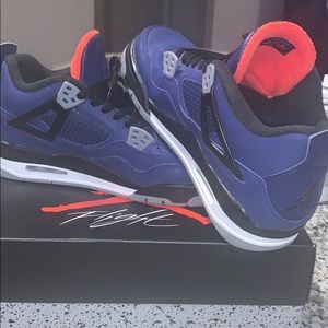 I am selling Jordan 4’s black and purple